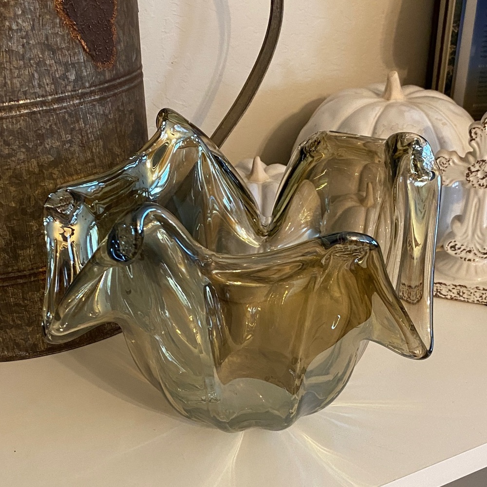 Murano Art Handkerchief bowl Made in Italy